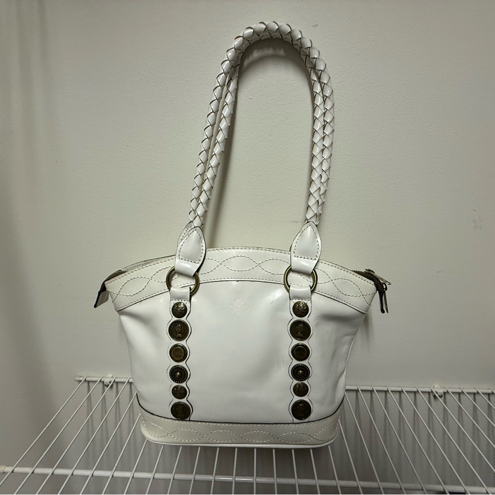 Patricia Nash Renaissance Coin Zorita White Shoulder Bag - Picture 3 of 4